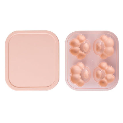 Household Cat Paw Shape Creative Silicone Ice Box Ice Cube Mold Ice Hockey DIY Food Supplement Box with Lid - DealBuddy