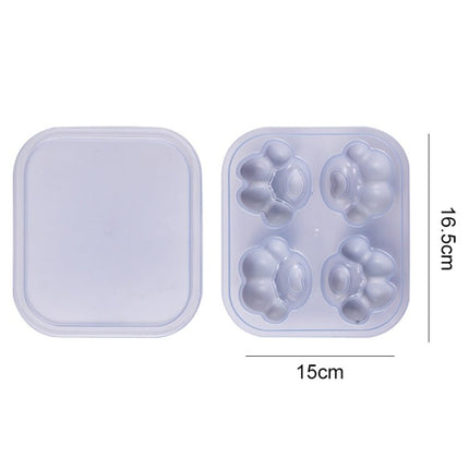 Household Cat Paw Shape Creative Silicone Ice Box Ice Cube Mold Ice Hockey DIY Food Supplement Box with Lid - DealBuddy