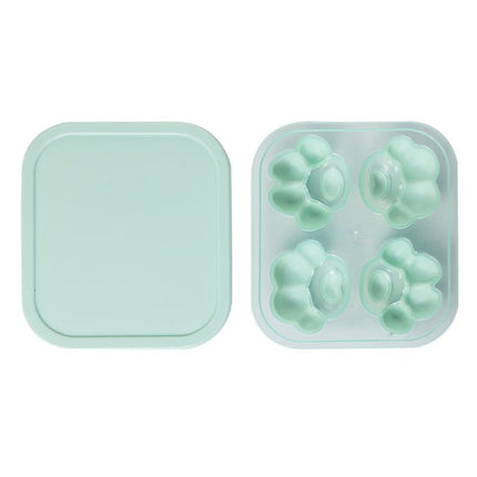 Household Cat Paw Shape Creative Silicone Ice Box Ice Cube Mold Ice Hockey DIY Food Supplement Box with Lid - DealBuddy
