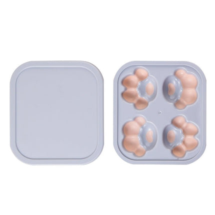 Household Cat Paw Shape Creative Silicone Ice Box Ice Cube Mold Ice Hockey DIY Food Supplement Box with Lid - DealBuddy