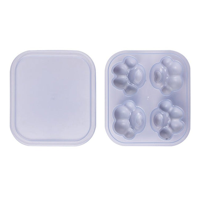 Household Cat Paw Shape Creative Silicone Ice Box Ice Cube Mold Ice Hockey DIY Food Supplement Box with Lid - DealBuddy