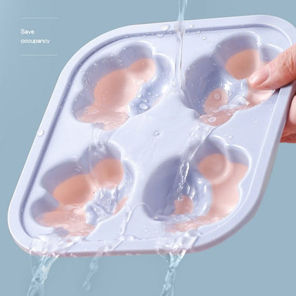 Household Cat Paw Shape Creative Silicone Ice Box Ice Cube Mold Ice Hockey DIY Food Supplement Box with Lid - DealBuddy