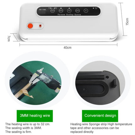 Household Commercial Food Vacuum Plastic Packaging Machine Sealer Closer Machine, EU Plug - DealBuddy