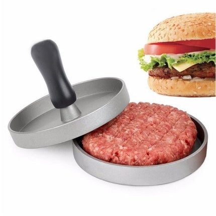 Household Food Grade Aluminum Alloy Kitchen Non - stick Coating Pressure Meat Patty Cake Hamburger Mold with 40 PCS Sided Silicone Papers - DealBuddy