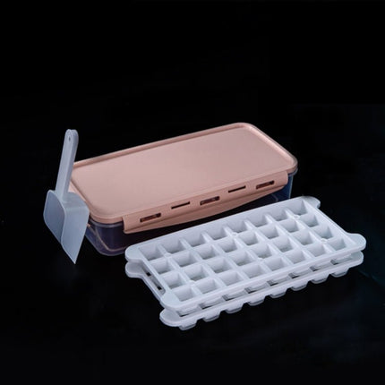 Household Silicone Ice Box With Lid Ice Cube Mold Refrigerator Ice Lattice Quick Freezer Random Color Delivery - DealBuddy