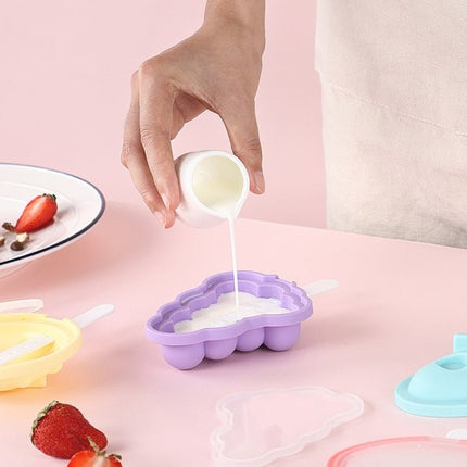 Household Silicone Popsicle Ice Cream Mold With Lid - DealBuddy