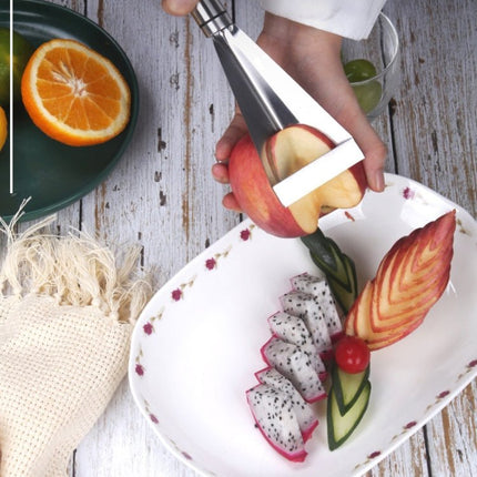 Household Stainless Steel Fruit Carving Knife Shaper Flower - shaped Vegetable Cutter - DealBuddy