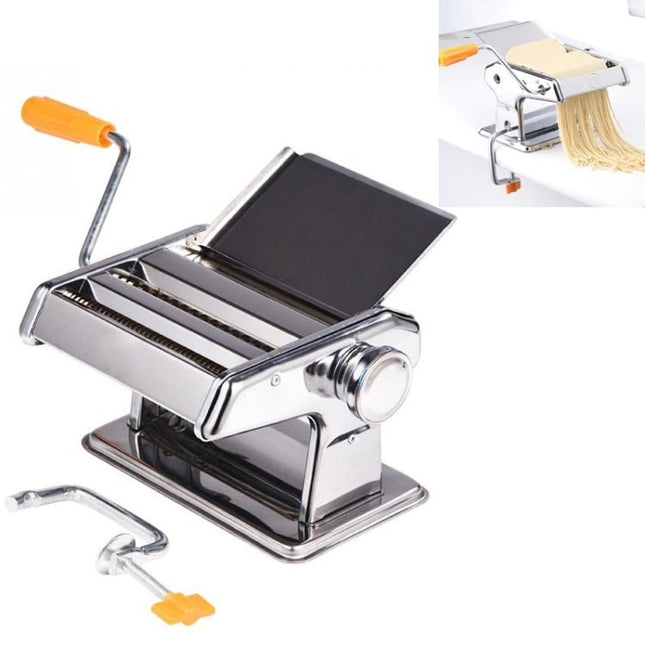 Household Stainless Steel Pasta Making Machine Manual Noodle Maker Spaghetti Hand Cutter - DealBuddy