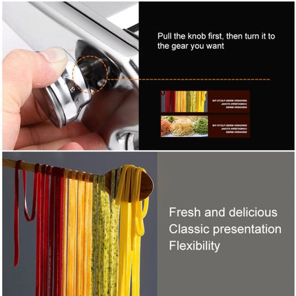 Household Stainless Steel Pasta Making Machine Manual Noodle Maker Spaghetti Hand Cutter - DealBuddy