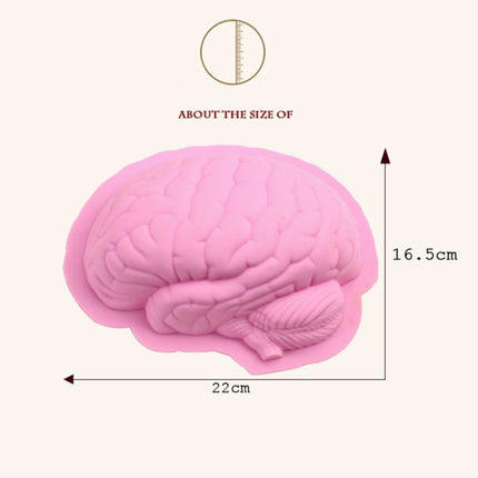 Human Brain Shape Silicone Baking Halloween Cake Mold Pudding Dessert Mold - DealBuddy