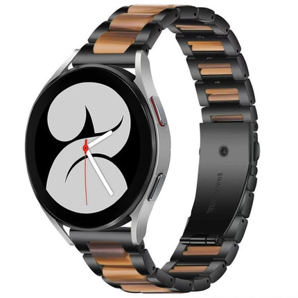 Interbead Resin Metal Watch Band, For Galaxy Watch 5 40 / 44mm, For Galaxy Watch 5 Pro 45mm, For Galaxy Watch 4 40 / 44mm - DealBuddy