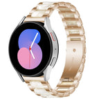 For Galaxy Watch 5 40 / 44mm / Rose Gold White