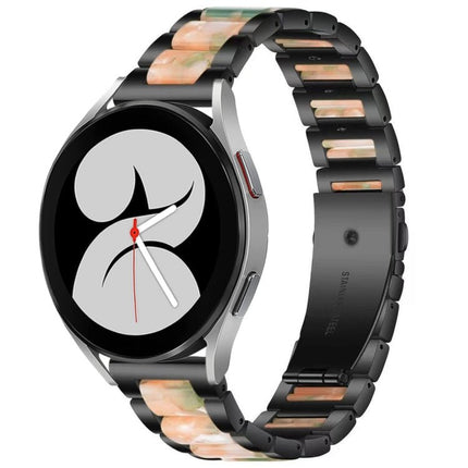 Interbead Resin Metal Watch Band, For Galaxy Watch 5 40 / 44mm, For Galaxy Watch 5 Pro 45mm, For Galaxy Watch 4 40 / 44mm - DealBuddy
