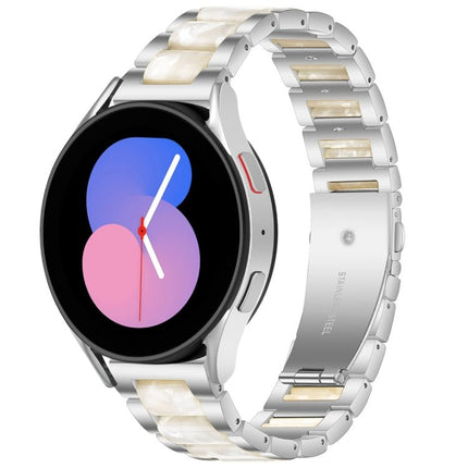 Interbead Resin Metal Watch Band, For Galaxy Watch 5 40 / 44mm, For Galaxy Watch 5 Pro 45mm, For Galaxy Watch 4 40 / 44mm - DealBuddy