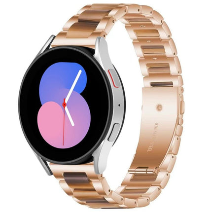 Interbead Resin Metal Watch Band, For Galaxy Watch 5 40 / 44mm, For Galaxy Watch 5 Pro 45mm, For Galaxy Watch 4 40 / 44mm - DealBuddy