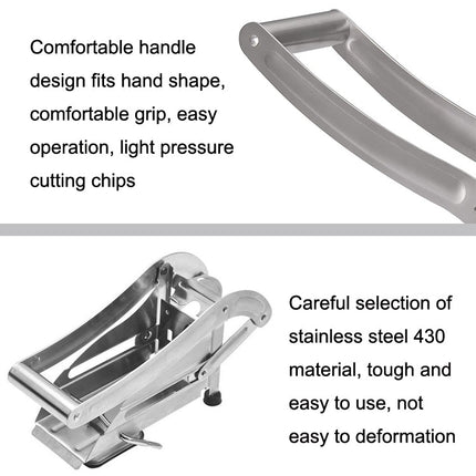 JD - 052 Stainless Steel French Fries Cut Multi - functional Home Manual Fries Cut - DealBuddy