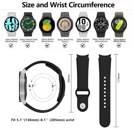 Kalebol Reverse Buckle Silicone Watch Band, For Samsung Galaxy Watch 7 / 6 / 5 / 4 - DealBuddy