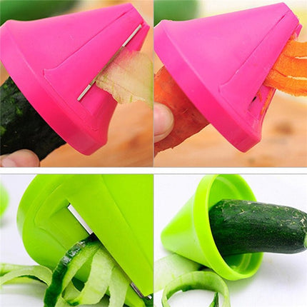 Kitchen Funnel Model Spiral Slicer Vegetable Shred Carrot Cutter - DealBuddy