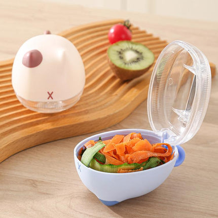 Kitchen Household Cartoon Cats Peeling Knife With Storage Case - DealBuddy