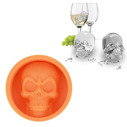 Kitchen Ice Box Food Grade Silicone Skull Ice Lattice Creative Whiskey Ice Ball Ice Mould - DealBuddy