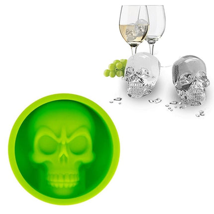 Kitchen Ice Box Food Grade Silicone Skull Ice Lattice Creative Whiskey Ice Ball Ice Mould - DealBuddy