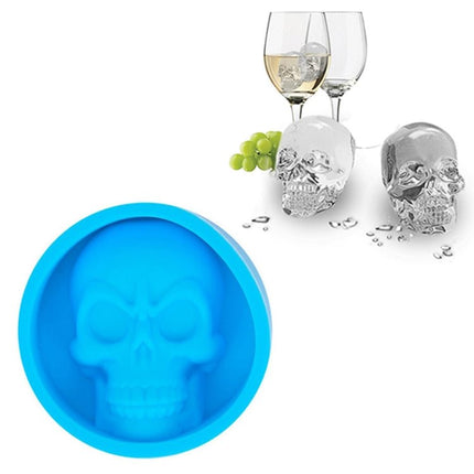 Kitchen Ice Box Food Grade Silicone Skull Ice Lattice Creative Whiskey Ice Ball Ice Mould - DealBuddy