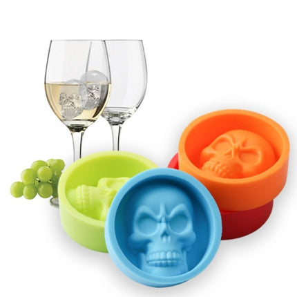 Kitchen Ice Box Food Grade Silicone Skull Ice Lattice Creative Whiskey Ice Ball Ice Mould - DealBuddy