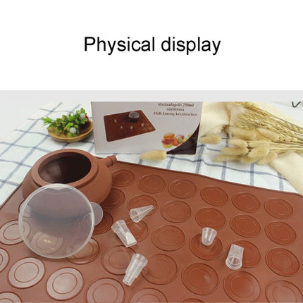 Kitchen Roast Large Size Silicone Pad + Framed Pot + Color Box Baking Macaron Mold Suit - DealBuddy