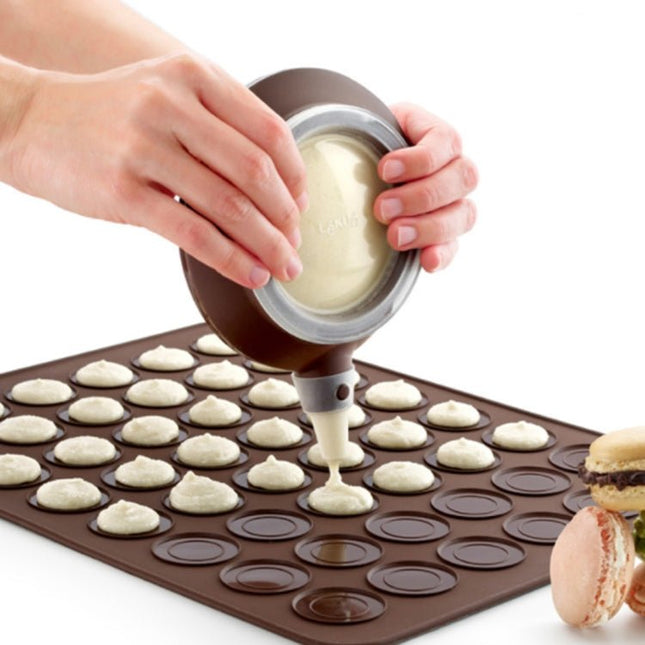 Kitchen Roast Large Size Silicone Pad + Framed Pot + Color Box Baking Macaron Mold Suit - DealBuddy