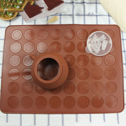 Kitchen Roast Large Size Silicone Pad + Framed Pot + Color Box Baking Macaron Mold Suit - DealBuddy