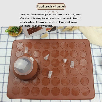 Kitchen Roast Large Size Silicone Pad + Framed Pot + Color Box Baking Macaron Mold Suit - DealBuddy