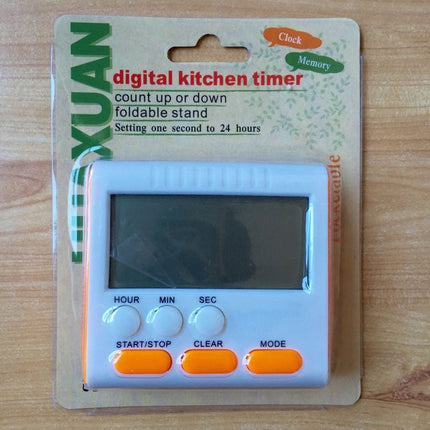 Kitchen Timer 24 Hours Digital Alarm Clock LCD Screen Magnetic Backing for Cooking Baking - DealBuddy