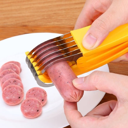 Kitchen Tool Banana Slicer Cutter Chopper for Fruit Salad - DealBuddy