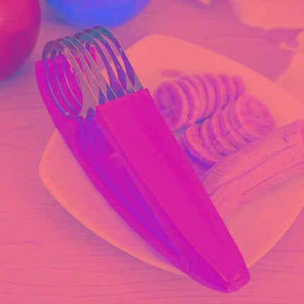 Kitchen Tool Banana Slicer Cutter Chopper for Fruit Salad - DealBuddy