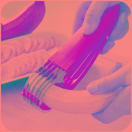 Kitchen Tool Banana Slicer Cutter Chopper for Fruit Salad - DealBuddy