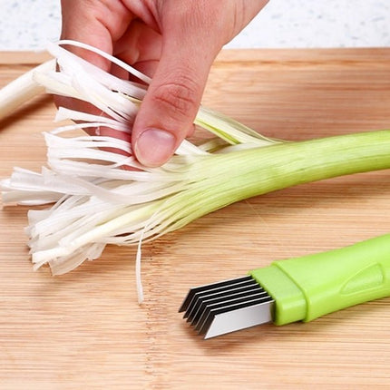 Kitchen Tool Manual Stainless Steel Filate Circle Shape Green Onion Slicer - DealBuddy
