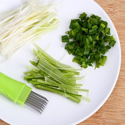 Kitchen Tool Manual Stainless Steel Filate Circle Shape Green Onion Slicer - DealBuddy