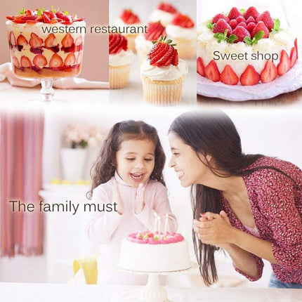 Kitchen Tool Plastic Strawberry Slicer Fruit Knife with Stainless Steel Blade - DealBuddy