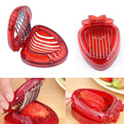 Kitchen Tool Plastic Strawberry Slicer Fruit Knife with Stainless Steel Blade - DealBuddy