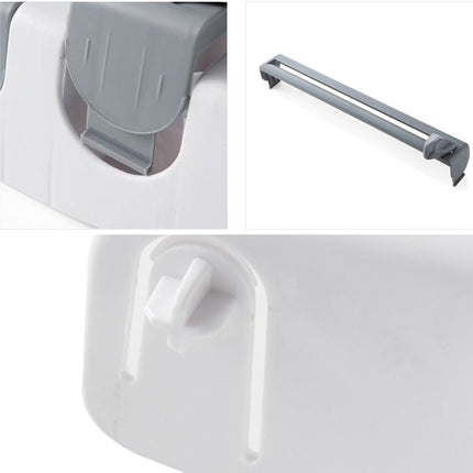 Kitchen Wall Mounted Cling Film Holder Wrap Storage Rack Hanger Rack Cutting Device, Size: 39 x 10 x 24cm - DealBuddy
