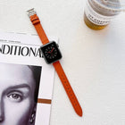Leather Watchband For Apple Watch Series, 7 41mm / 6&SE&5&4 40mm / 3&2&1 38mm, 7 45mm / 6&SE&5&4 44mm / 3&2&1 42mm - DealBuddy