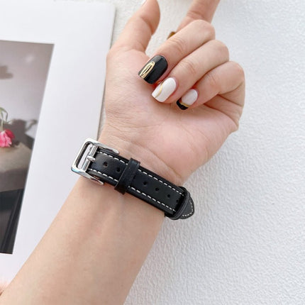 Leather Watchband For Apple Watch Series, 7 41mm / 6&SE&5&4 40mm / 3&2&1 38mm, 7 45mm / 6&SE&5&4 44mm / 3&2&1 42mm - DealBuddy