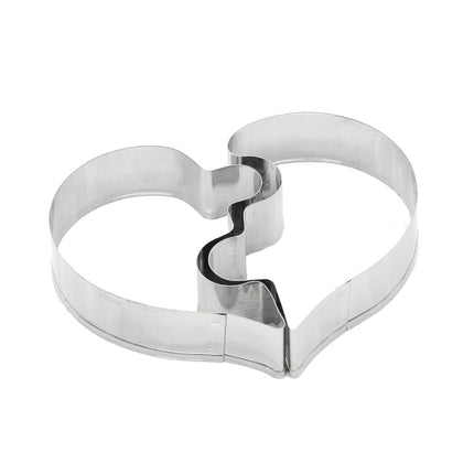Left Heart+Right Heart Love Puzzle Biscuit Mold - DealBuddy