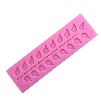Long Strip Lace Tree Leaf Fondant Silicone Mold - DealBuddy