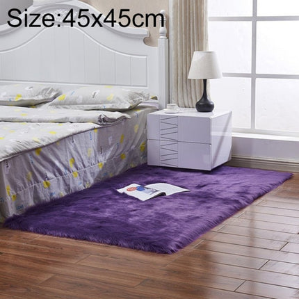 Luxury Rectangle Square Soft Artificial Wool Sheepskin Fluffy Rug Fur Carpet, 80x180cm, 45x45cm, 100x180cm, 55x55cm - DealBuddy
