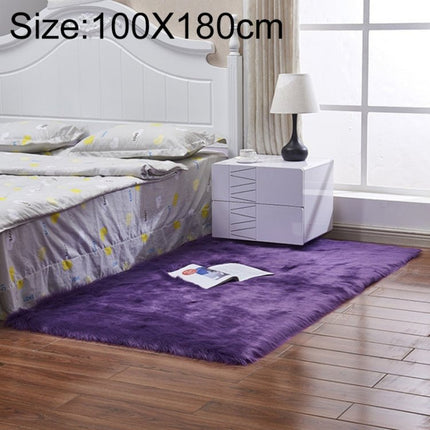 Luxury Rectangle Square Soft Artificial Wool Sheepskin Fluffy Rug Fur Carpet, 80x180cm, 45x45cm, 100x180cm, 55x55cm - DealBuddy