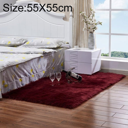 Luxury Rectangle Square Soft Artificial Wool Sheepskin Fluffy Rug Fur Carpet, 80x180cm, 45x45cm, 100x180cm, 55x55cm - DealBuddy