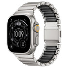 Magnetic Buckle Single - Bead Silicone Stainless Steel Watch Band, For Apple Watch 46mm / 49mm / 45mm / 44mm - DealBuddy