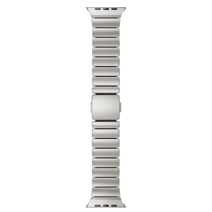 Magnetic Buckle Single - Bead Silicone Stainless Steel Watch Band, For Apple Watch 46mm / 49mm / 45mm / 44mm - DealBuddy