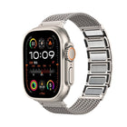 Magnetic Clasp Braided Chain Stainless Steel Watch Band, For Apple Watch SE 2023 44mm, For Apple Watch SE 2023 40mm, For Apple Watch Ultra 2 49mm, For Apple Watch Series 9 45mm, For Apple Watch Series 9 41mm, For Apple Watch Ultra 49mm                 ... - DealBuddy